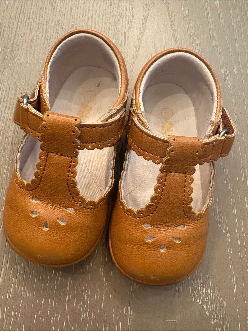 Angel Classic Toddler Mary Jane Shoes - Tan